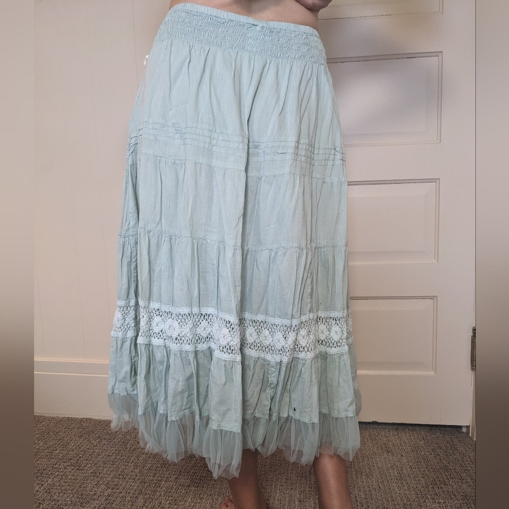 Soft Surroundings Seashell Maxi Skirt - Picture 2 of 6